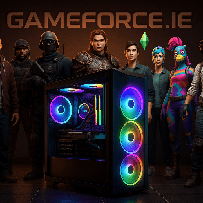 Build your own custom gaming pc with pc components from Irelands Gameforce.ie