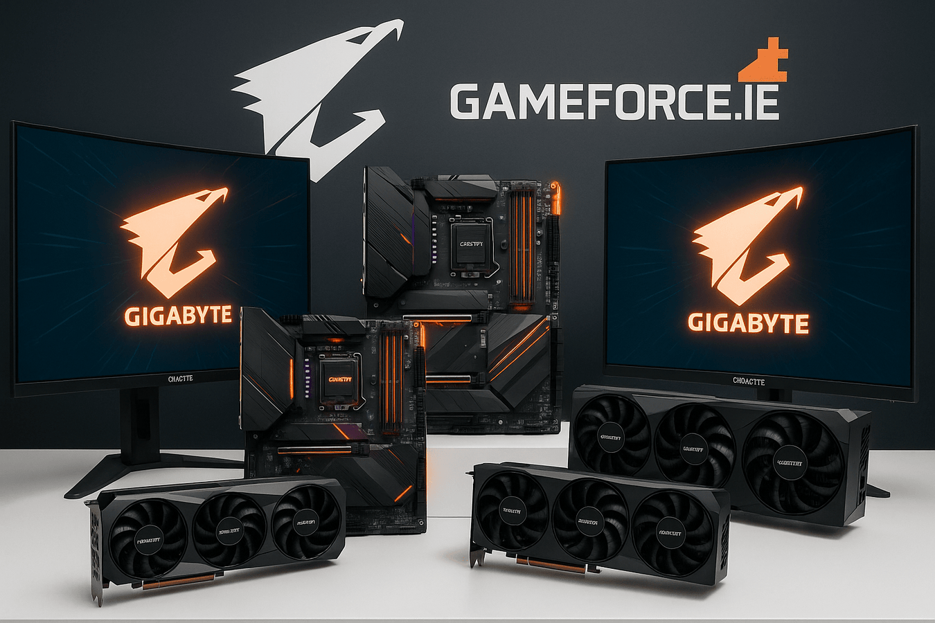 Gigabyte Motherboards , Graphics Cards and Monitors with Official Manufacturers Warranty Available from Ireland PC Component Online Store Gameforce.ie