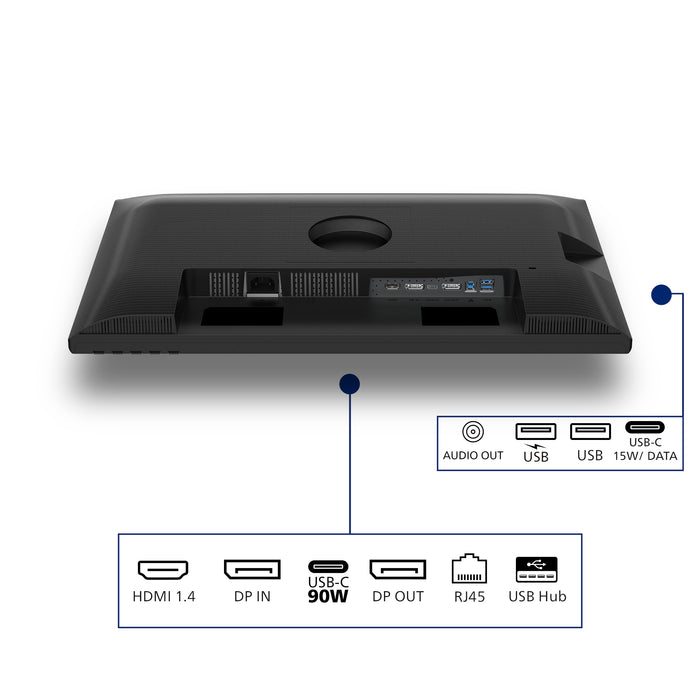 Philips 3000 series 24B2U3301D/00 computer monitor 61.2 cm (24.1") 1920 x 1200 pixels WUXGA LCD Black