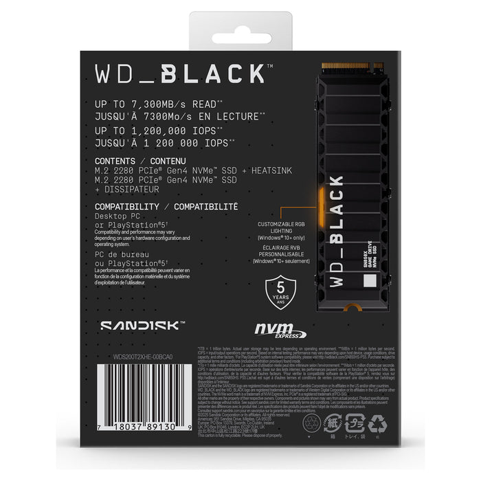 SanDisk Black WD_BLACK SN850X NVMe