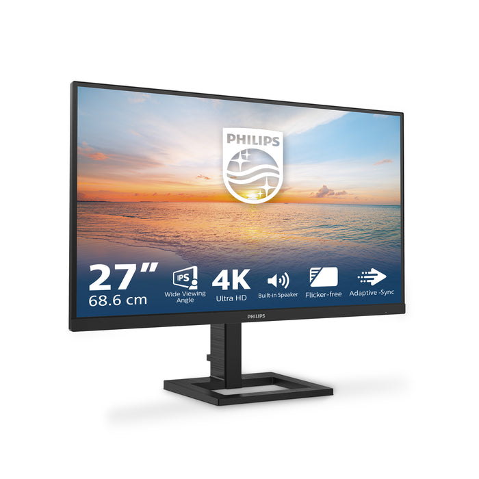 Philips 1000 series 27E1N1800AE/00 computer monitor 68.6 cm (27") 3840 x 2160 pixels 4K Ultra HD LED Black