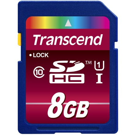 Transcend SD Card SDXC/SDHC Class 10 UHS-I 600x 8GB