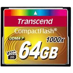 Transcend CompactFlash 1000x 64GB