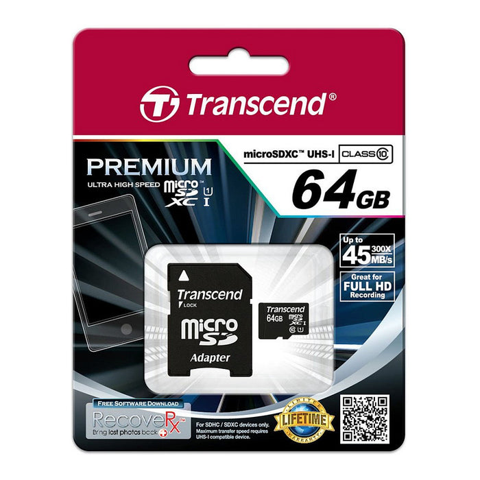 Transcend TS64GUSDU1 memory card