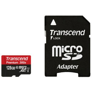 Transcend microSDXC/SDHC Class 10 UHS-I 128GB with Adapter
