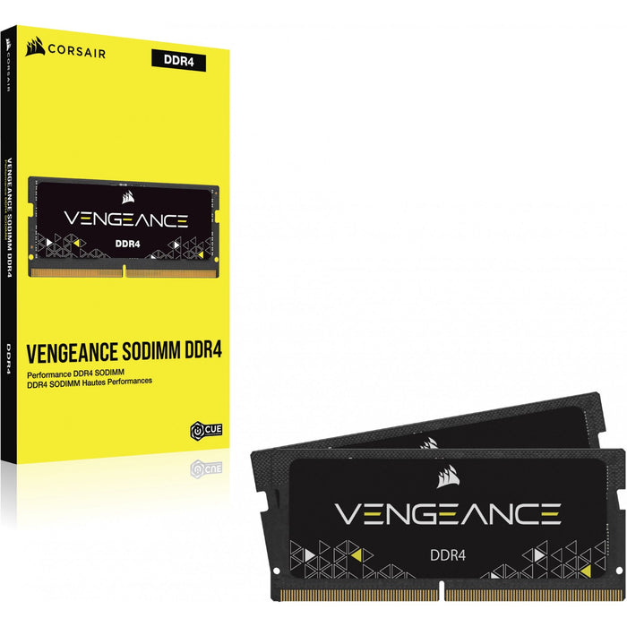 16 GB Corsair SO-DIMM 2666 (2x 8 GB) dual kit (black. CMSX16GX4M2A2666C18. Vengeance)