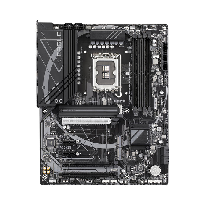 GIGABYTE Z790 EAGLE Motherboard - Supports 14th Gen. Intel Core CPUs, 12+1+1 phases VRM, up to 7600MHz DDR5 (OC), 3xPCIe 4.0 M.2, 2,5GbE LAN, USB 3.2 Gen 2