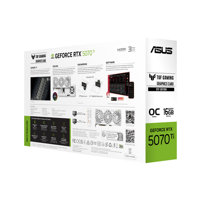 ASUS TUF-RTX5070TI-O16G-BTF-WHITE