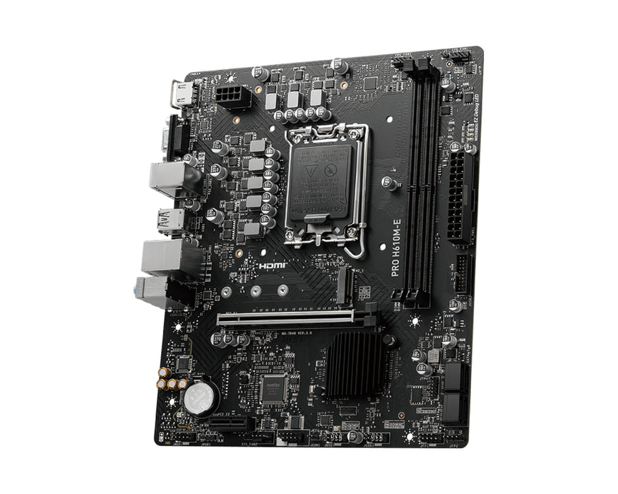 MSI PRO H610M-E motherboard Intel H610 LGA 1700 micro ATX
