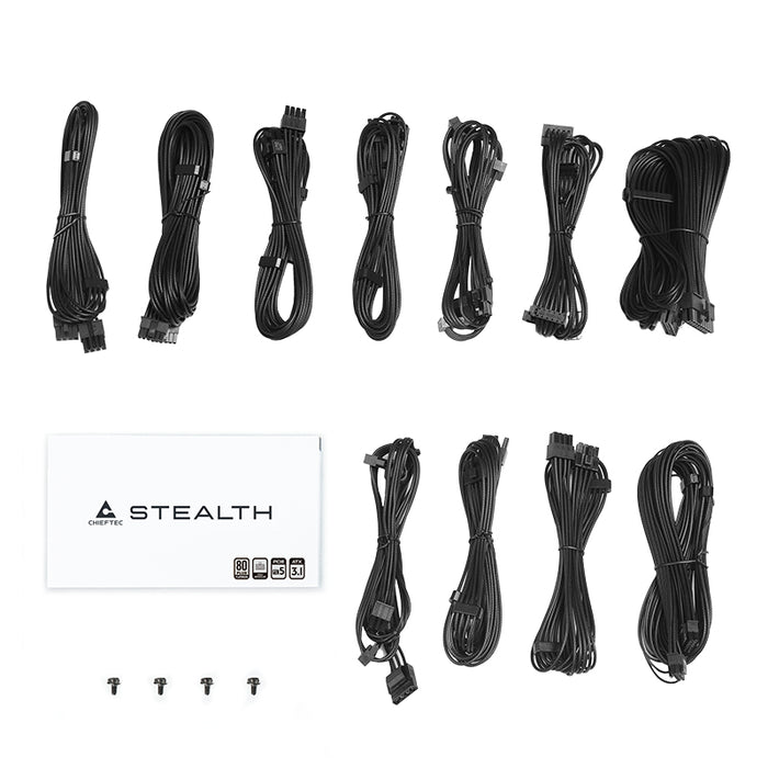 Chieftec Stealth 1200W Vega M Series SPX-1200-FC 80+ Platin power supply unit 24-pin ATX ATX Black