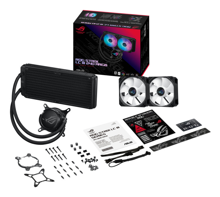 ASUS ROG Strix LC III 240 ARGB Processor Liquid cooling kit 12 cm Black