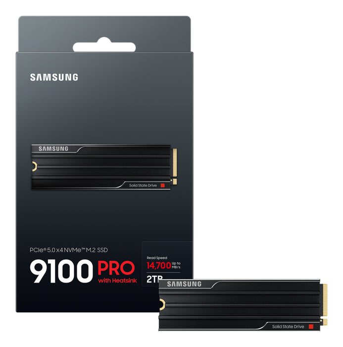 Samsung 9100 PRO Heatsink PCIe® 5.0 NVMe™ M.2 SSD - 2 TB