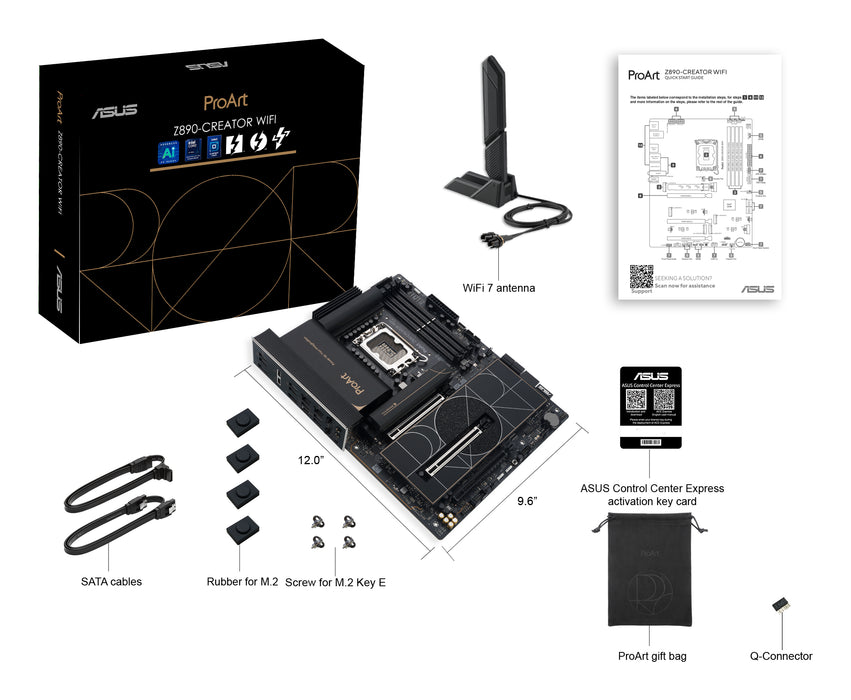 ASUS PROART Z890-CREATOR WIFI Intel Z890 LGA 1851 (Socket V1) ATX