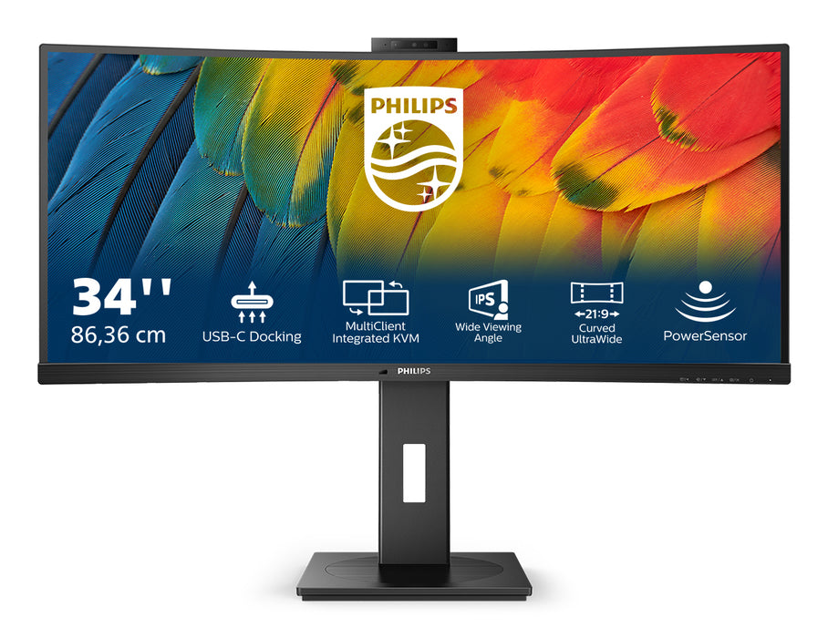 Philips 5000 series 34B1U5600CH/00 computer monitor 86.4 cm (34") 3440 x 1440 pixels Wide Quad HD LCD Black