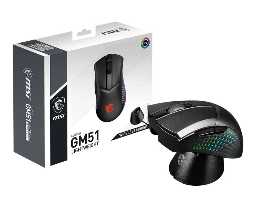 MSI CLUTCH GM51 LIGHTWEIGHT WIRELESS mouse Gaming Right-hand RF Wireless + Bluetooth + USB Type-C Optical 26000 DPI GAMEFORCE.IE - Custom Gaming PCs - Gameforce.ie Customer Reviews