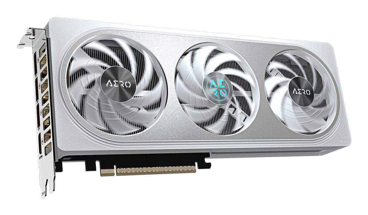 GIGABYTE GeForce RTX 5060 AERO OC 8G Graphics Card - 8GB GDDR7, 128bit, PCI-E 5.0, 2595 MHz Core Clock, 3 x DisplayPort, 1 x HDMI, GV-N5060AERO OC-8GD