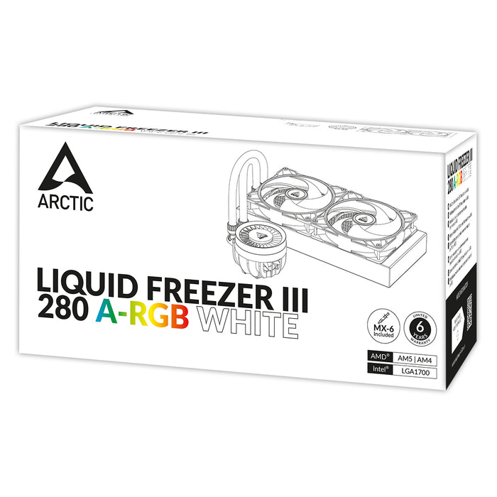ARCTIC Liquid Freezer III 280 A-RGB - Multi Compatible All-in-One CPU Water Cooler with A-RGB