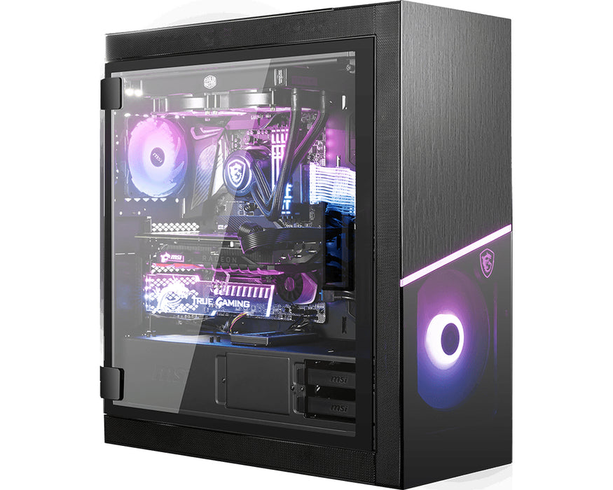 MSI MPG SEKIRA 500X Full Tower Gaming Computer Case 'Black, 3x 200mm ARGB + 1x 200mm + 1x120mm ARGB Fans, Mystic Light Sync, 8 Channel ARGB Hub, USB Type-C, Tempered Glass Panels, E-ATX, ATX, mATX, mini-ITX'