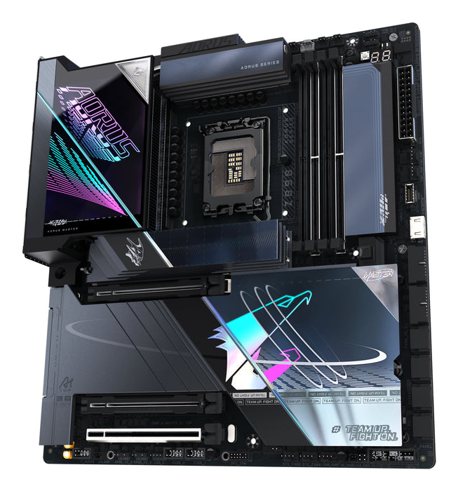 GIGABYTE Z890 AORUS MASTER AI TOP Motherboard - Supports Intel Core Ultra (Series 2) CPUs, 20+1+2 phases VRM, up to 9500MHz DDR5 (OC), PCIe 5.0 M.2, Wi-Fi 7, Thunderbolt 4
