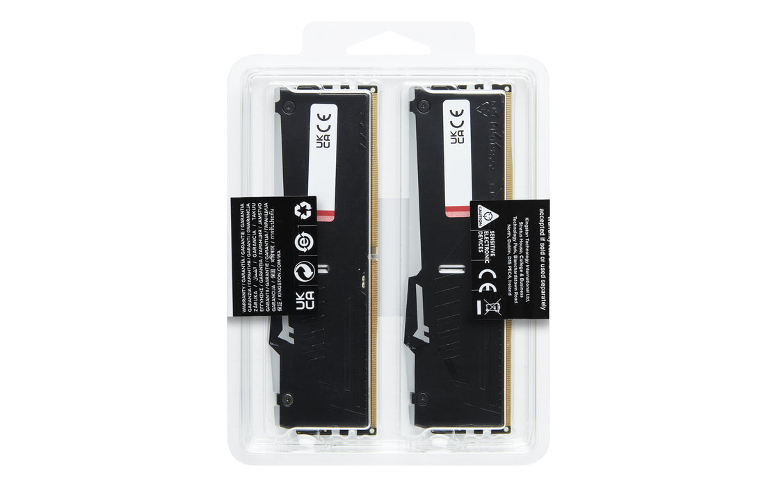 Kingston Technology FURY Beast 16GB 6000MT/s DDR5 CL30 DIMM (Kit of 2) RGB EXPO