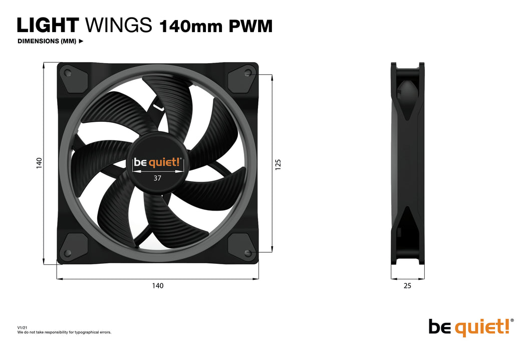 be quiet! Light Wings | 140mm PWM