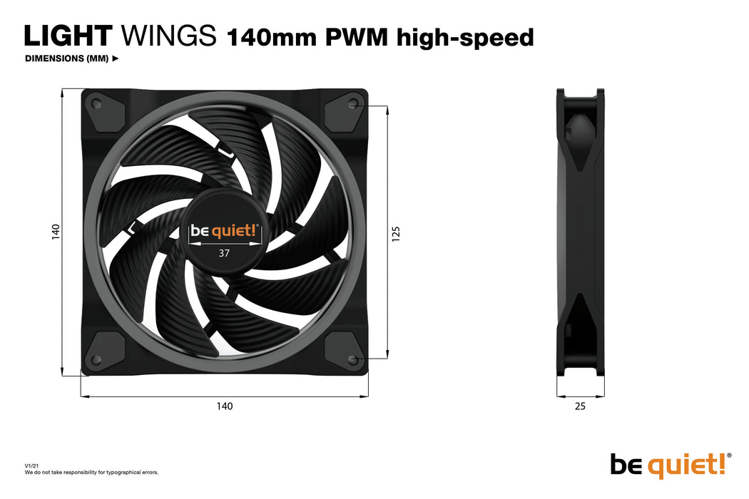 be quiet! Light Wings | 140mm PWM high-speed