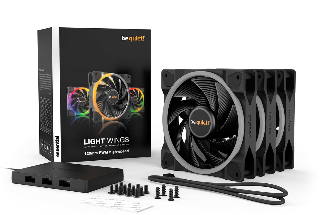 be quiet! Light Wings | 120mm PWM Triple Pack high-speed