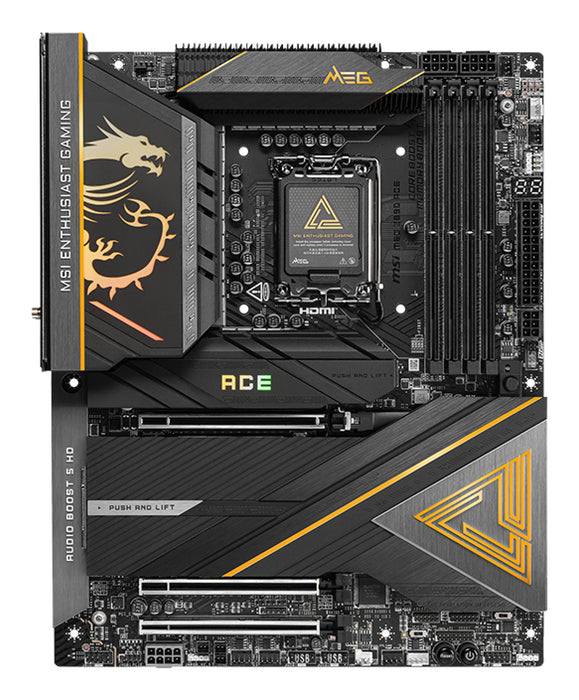 MSI MEG Z890 ACE motherboard Intel Z890 LGA 1851 (Socket V1) ATX