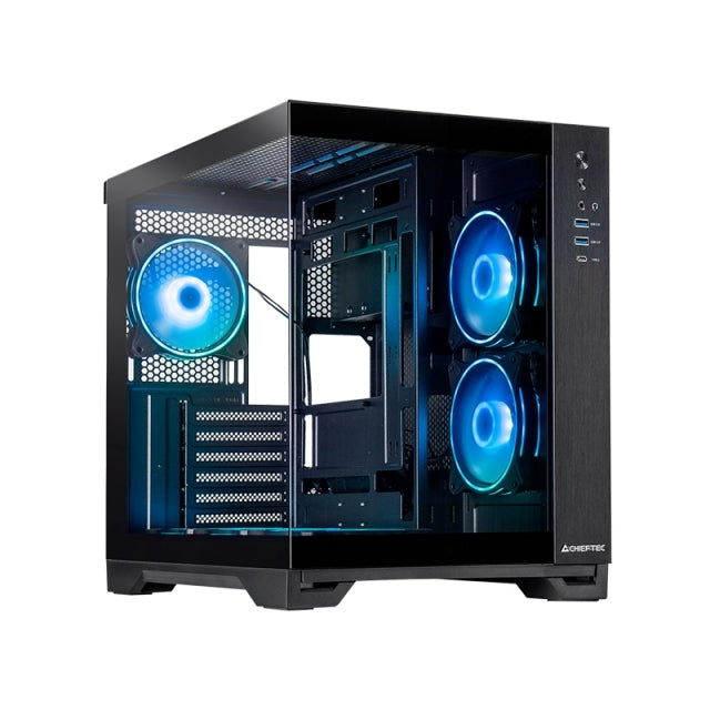 Chieftec Visio GM-30B-TG-OP schwarz Tempered Glass x 2