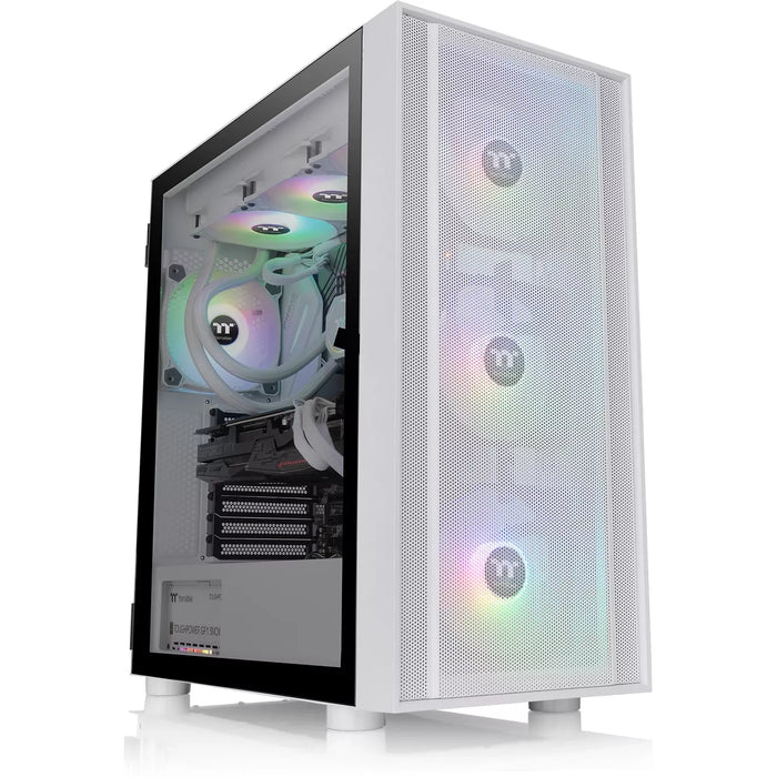 CUSTOM INTEL AMD RYZEN GAMING PCs MADE IN IRELAND BUY GAMEFORCE.IE - THERMALTAKE H570 TG ARGB SNOW WHITE WITH SIDE WINDOW ATX - EATX.webp