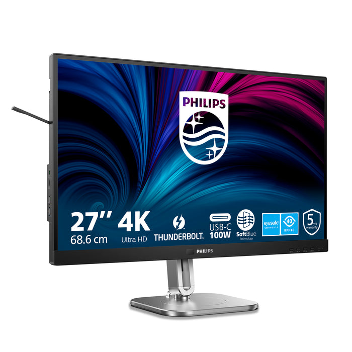 Philips 6000 series 27B2U6903/00 computer monitor 68.6 cm (27") 3840 x 2160 pixels 4K Ultra HD LED Anthracite
