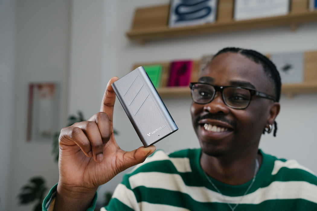 Verbatim TurboMetal SSD USB4 1TB USB Type-C USB4 Gen 2x2 Silver