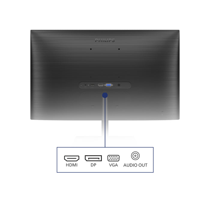 Philips E Line 245E1S/00 computer monitor 60.5 cm (23.8") 2560 x 1440 pixels 2K Ultra HD LCD Black