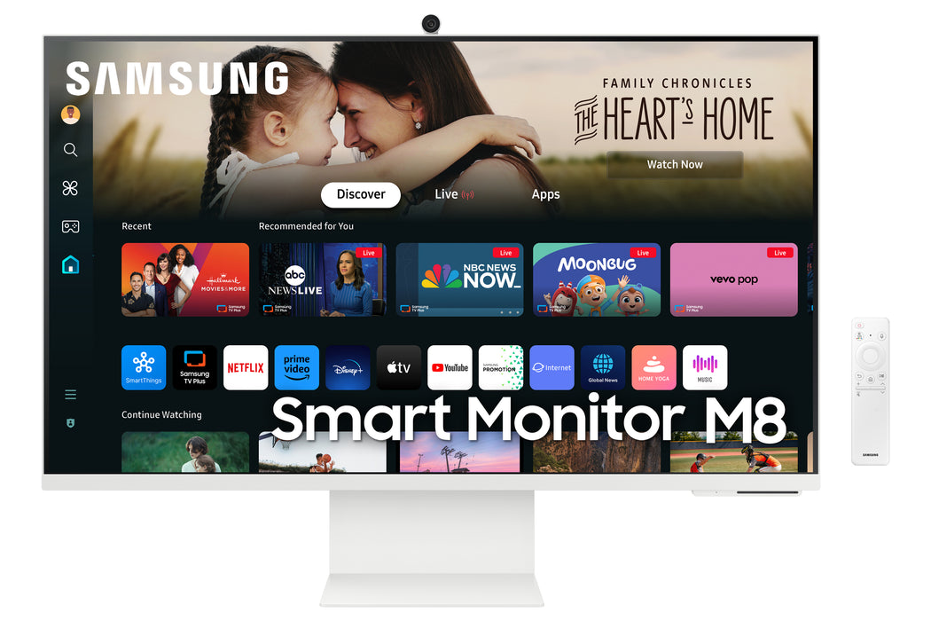 Samsung M80D computer monitor 81.3 cm (32") 3840 x 2160 pixels 4K Ultra HD LED White