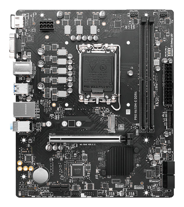 MSI PRO H610M-E DDR4 motherboard
