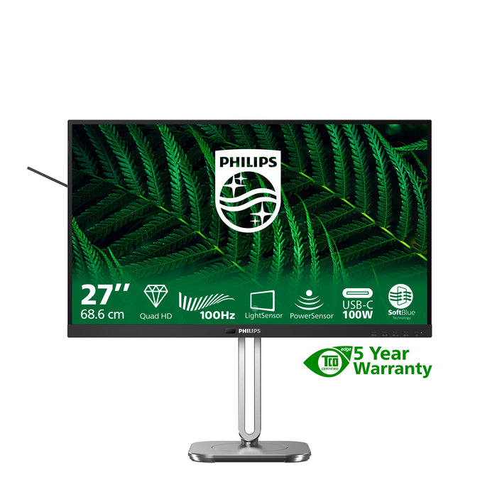 Philips 5000 series 27B2G5601/00 computer monitor 68.6 cm (27") 2560 x 1440 pixels Quad HD LCD Black