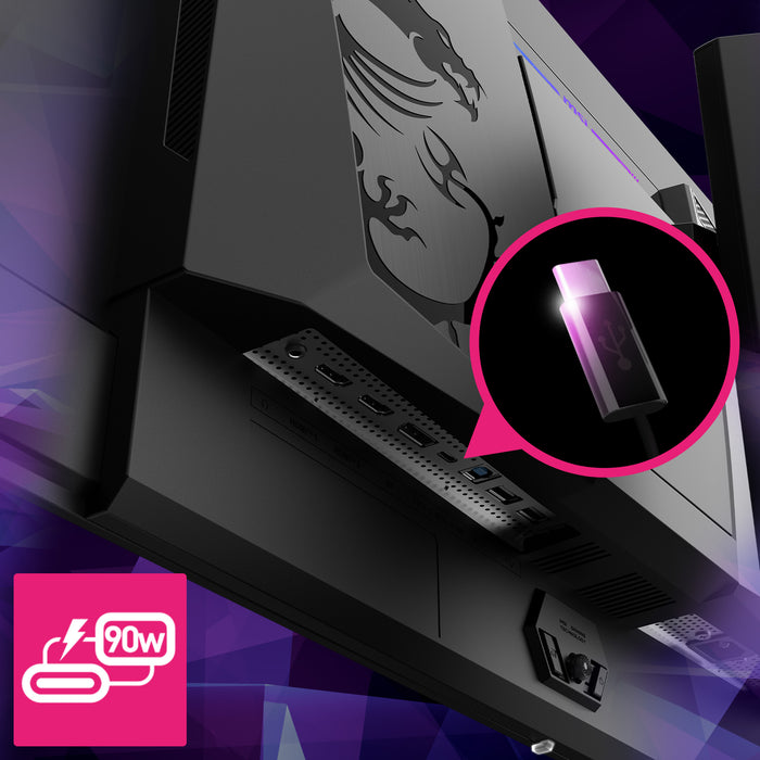 MSI MPG 321URXDE QD-OLED computer monitor 80 cm (31.5") 3840 x 2160 pixels 4K Ultra HD Black