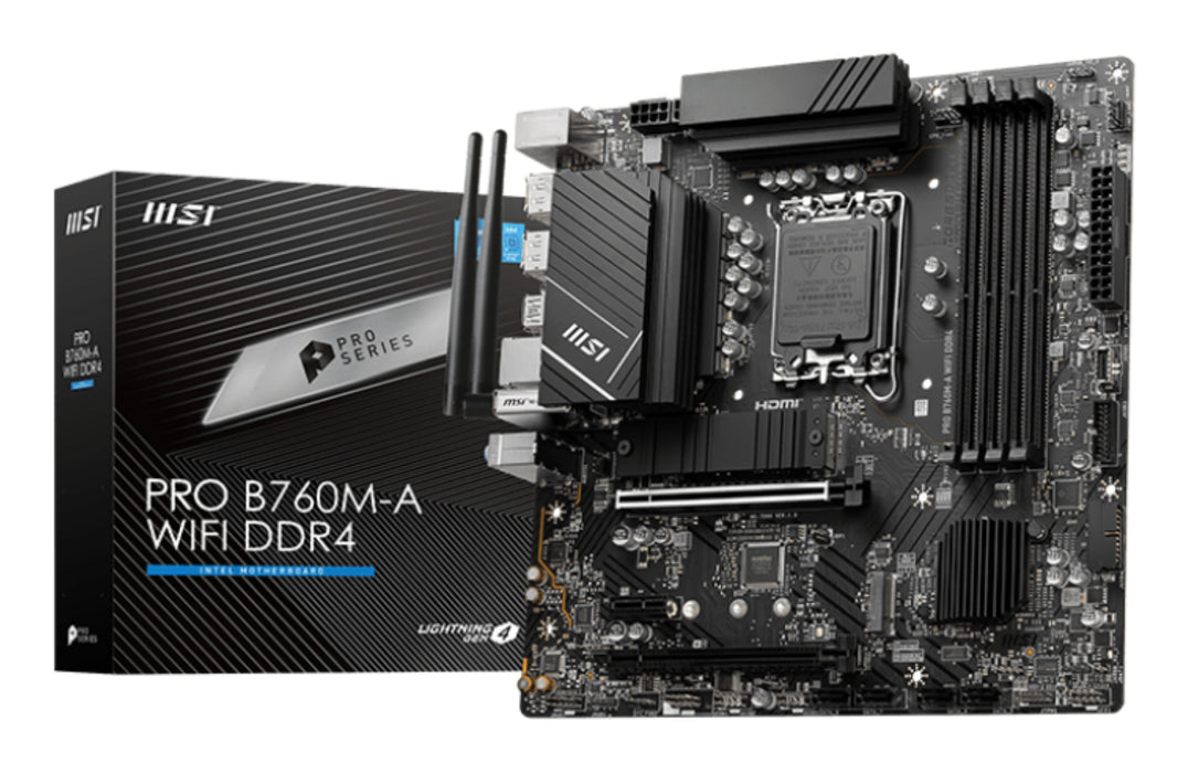 MSI PRO B760M-A WIFI DDR4 motherboard