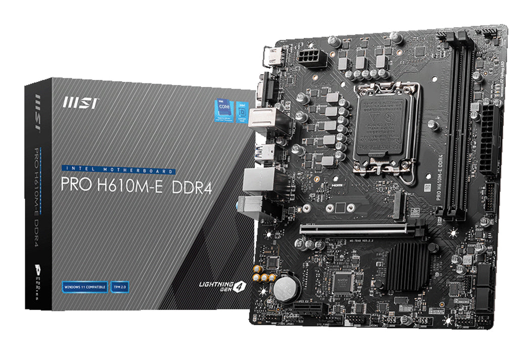 MSI PRO H610M-E DDR4 motherboard